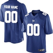 Custom NY.Giants Blue Limited Jersey Stitched American Football Jerseys