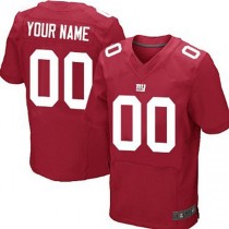 Custom NY.Giants Red Elite Jersey Stitched American Football Jerseys