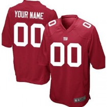 Custom NY.Giants Red Game Jersey Stitched American Football Jerseys