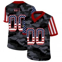 Custom NY.Jets American Team 32 and Number and Name 2020 Camo Salute to Service Limited Jersey Football Jerseys