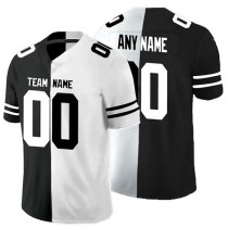 Custom NY.Jets Any Team Black And White Peaceful Coexisting American Stitched Jersey Football Jerseys