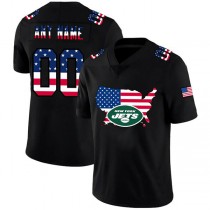 Custom NY.Jets Black Limited Fashion Flag American Stitched Jersey Football Jerseys