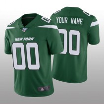 Custom NY.Jets Green Vapor Limited 100th Season Jersey American Stitched Jersey Football Jerseys