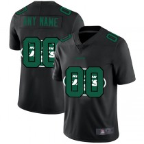 Custom NY.Jets Team Logo Dual Overlap Limited Jersey Black American Stitched Jersey Football Jerseys