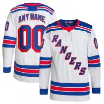 Custom NY.Rangers Away Primegreen Authentic Pro White Stitched American Hockey Jerseys