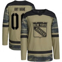 Custom NY.Rangers Military Appreciation Team Authentic Practice Camo Stitched American Hockey Jerseys