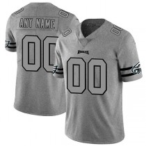 Custom P.Eagles 2019 Gray Gridiron Gray Vapor Untouchable Limited Jersey Stitched American Football Jerseys