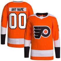 Custom P.Flyers Authentic Jersey Orange Stitched American Hockey Jerseys