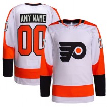 Custom P.Flyers Away Authentic Pro White Stitched American Hockey Jerseys