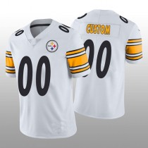 Custom P.Steelers White Vapor Limited Jersey Stitched American Football Jerseys