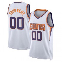 Custom P.Suns Unisex 2022-23 Swingman Custom Jersey White Association Edition Stitched Basketball Jersey