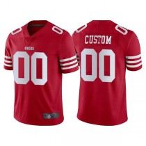 Custom SF.49ers 2022 New Scarlet Vapor Untouchable Stitched Football Jersey Stitched American Football Jerseys