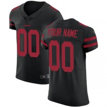 Custom SF.49ers Black Alternate Vapor Untouchable Custom Elite Jersey Stitched American Football Jerseys