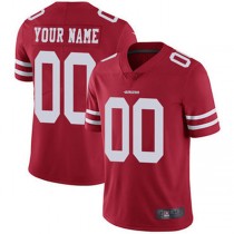 Custom SF.49ers Home Red Vapor Untouchable Limited Jersey Stitched American Football Jerseys
