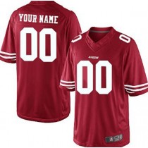 Custom SF.49ers Red Limited Jersey Stitched American Football Jerseys