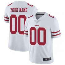 Custom SF.49ers Road White Vapor Untouchable Limited Jersey Stitched American Football Jerseys