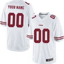 Custom SF.49ers White Limited Jersey Stitched American Football Jerseys