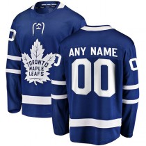 Custom T.Maple Leafs Fanatics Branded Home Breakaway Blue Stitched American Hockey Jerseys
