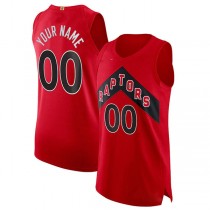 Custom T.Raptors Diamond Swingman Authentic Jersey Icon Edition Red Stitched Basketball Jersey