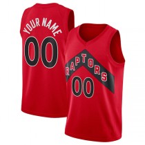 Custom T.Raptors Swingman Jersey Icon Edition Red Stitched Basketball Jersey