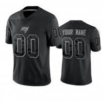 Custom TB.Buccaneers Active Player Black Reflective Limited Stitched Jersey American Football Jerseys