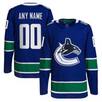 Custom V.Canucks Home Primegreen Authentic Pro Jersey Blue Stitched American Hockey Jerseys