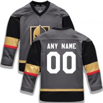 Custom V.Golden Knights Fanatics Branded Alternate Replica Jersey Gray Stitched American Hockey Jerseys