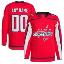 Custom W.Capitals Home Primegreen Authentic Pro Jersey Red Stitched American Hockey Jerseys