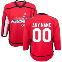 Custom W.Capitals Infant Home Replica Jersey Red Stitched American Hockey Jerseys