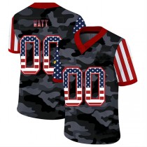Custom W.Commanders American Team 32 and Number and Name 2020 Camo Salute to Service Limited Jersey Stitched Jersey Football Jersey