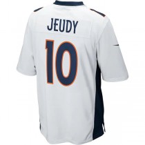 D.Broncos #10 Jerry Jeudy White Game Jersey Stitched American Football Jerseys
