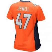 D.Broncos #47 Josey Jewell Orange Game Jersey Stitched American Football Jerseys