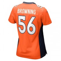 D.Broncos #56 Baron Browning Orange Nike Game Jersey Stitched American Football Jerseys