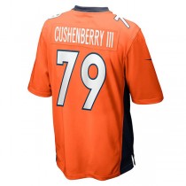 D.Broncos #79 Lloyd Cushenberry III Orange Game Player Jersey Stitched American Football Jerseys