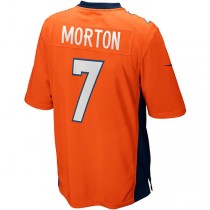 D.Broncos #7 Craig Morton Orange Game Retired Player Jersey Stitched American Football Jerseys
