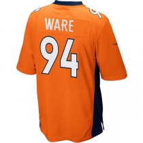 D.Broncos #94 Demarcus Ware Orange Game Jersey Stitched American Football Jerseys