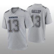 D.Cowboys #13 Michael Gallup Gray Atmosphere Game Jersey Fashion Jersey American Jerseys