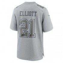 D.Cowboys #21 Ezekiel Elliott Gray Atmosphere Fashion Game Jersey Stitched American Football Jerseys