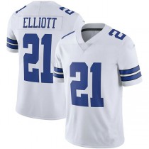 D.Cowboys #21 Ezekiel Elliott White Vapor Limited Player Jersey Stitched American Football Jerseys