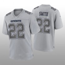 D.Cowboys #22 Emmitt Smith Gray Atmosphere Game Retired Player Jersey Fashion Jersey American Jerseys