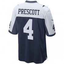 D.Cowboys #4 Dak Prescott Navy Alternate Game Team Jersey Stitched American Football Jerseys