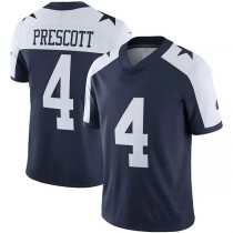 D.Cowboys #4 Dak Prescott Navy Alternate Vapor Limited Jersey Stitched American Football Jerseys