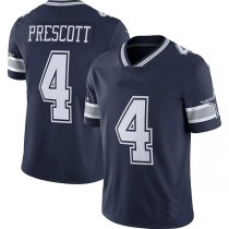 D.Cowboys #4 Dak Prescott Navy Vapor Limited Player Jersey Stitched American Football Jerseys