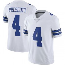 D.Cowboys #4 Dak Prescott White Vapor Limited Player Jersey Stitched American Football Jerseys