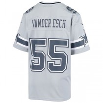D.Cowboys #55 Leighton Vander Esch Gray Inverted Game Jersey Stitched American Football Jerseys