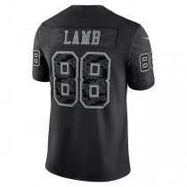 D.Cowboys #88 CeeDee Lamb Black RFLCTV Limited Jersey Stitched American Football Jerseys