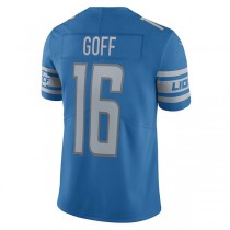D.Lions #16 Jared Goff Blue Vapor Limited Jersey Stitched American Football Jerseys
