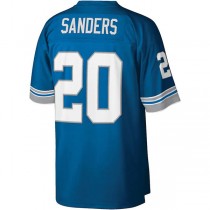 D.Lions #20 Barry Sanders Mitchell & Ness Blue Legacy Replica Jersey Stitched American Football Jerseys