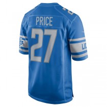 D.Lions #27 Bobby Price Blue Player Game Jersey Stitched American Football Jerseys