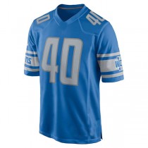 D.Lions #40 Jarrad Davis Blue Player Game Jersey Stitched American Football Jerseys
